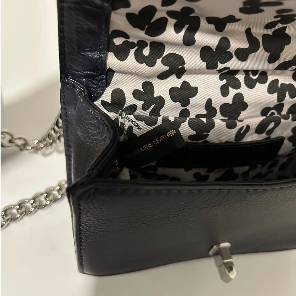 Rebecca Minkoff Mini Love‎ Quilted Leather Crossbody Bag Navy Blue